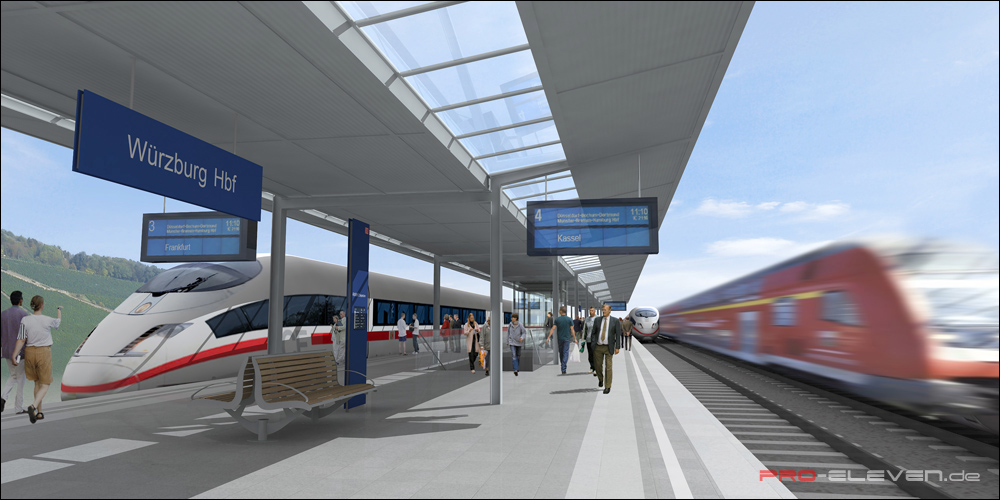 Bahnsteig des HBFs | Würzburg